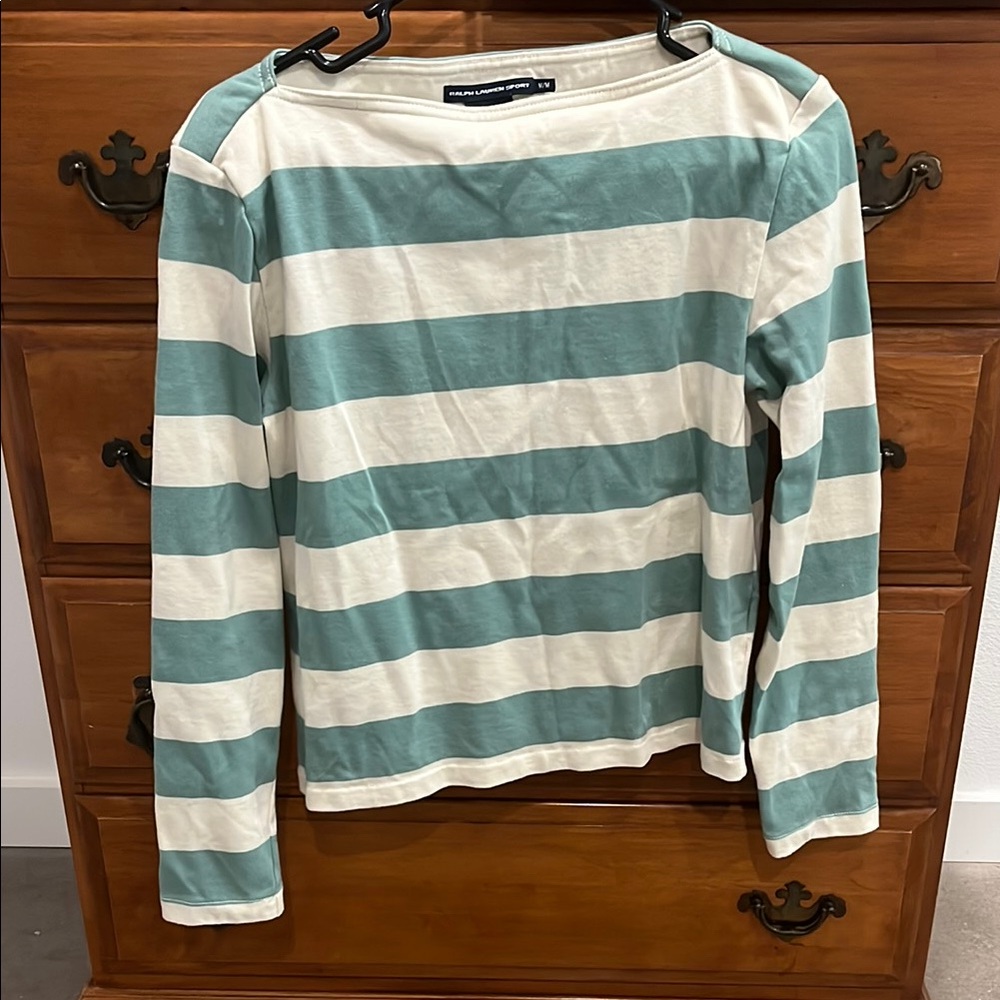 Striped Brown and Black Women's Top